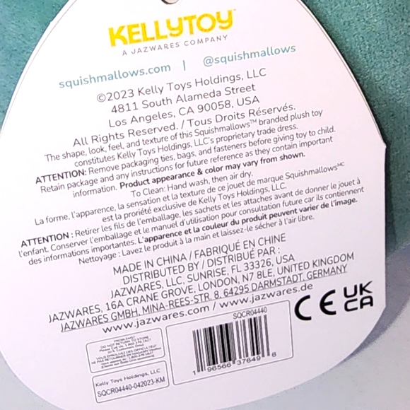 CONTESSA 🦝 FTM ☆ Green Racoon Original Squishmallow by Kelly Toy ☆》NWT《☆ - Picture 7 of 8